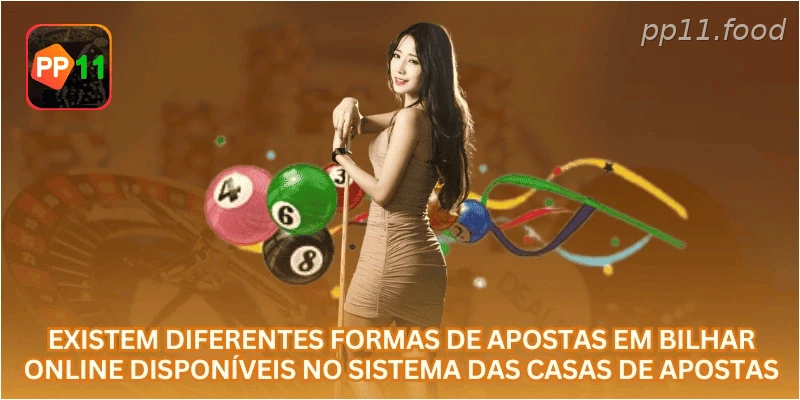 Existem diferentes formas de apostas em bilhar online disponíveis no sistema das casas de apostas.