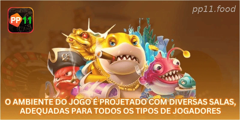 O ambiente do jogo é projetado com diversas salas, adequadas para todos os tipos de jogadores.