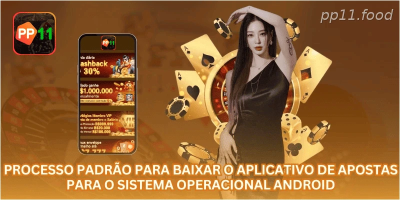 Processo padrão para baixar o aplicativo de apostas para o sistema operacional Android.